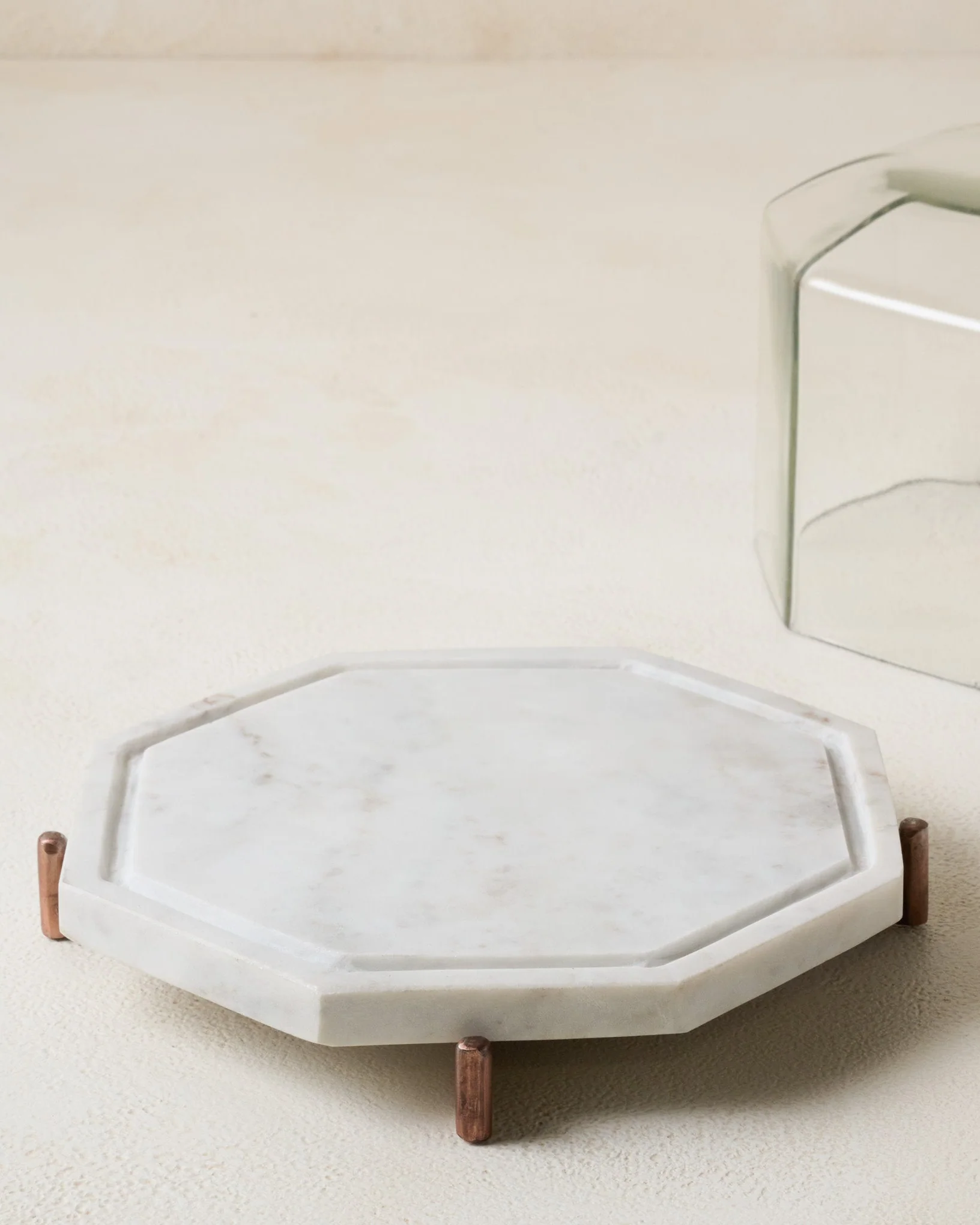 Marble and Copper Cake Stand - Image 5