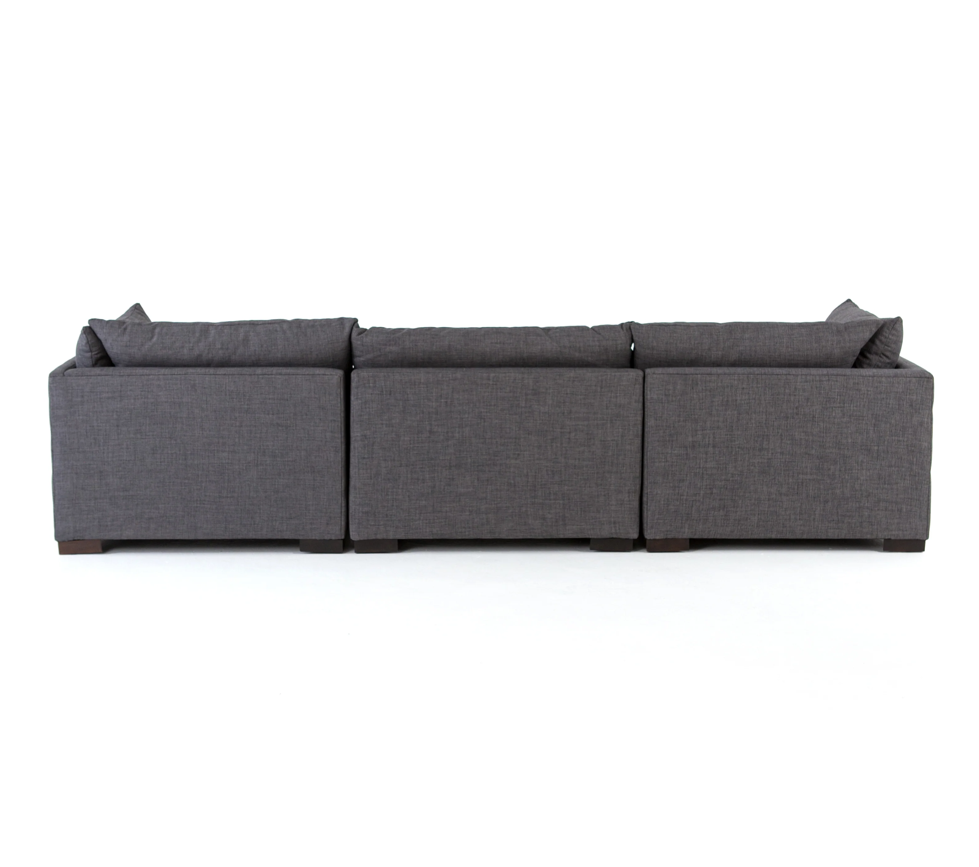 Monroe 3 Piece Sectional with Ottoman - Image 5