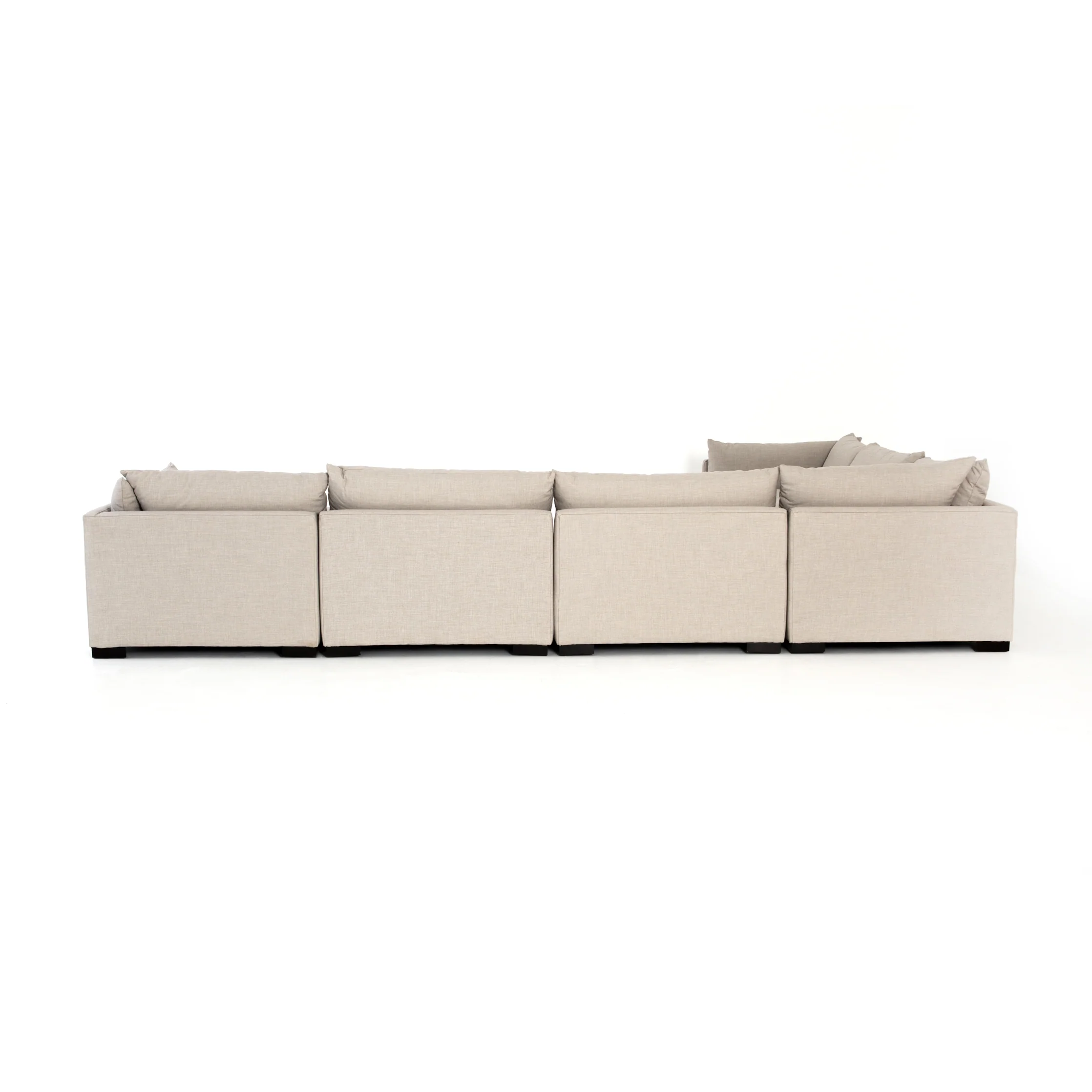 Monroe 6 Piece Sectional with Ottoman - Image 4