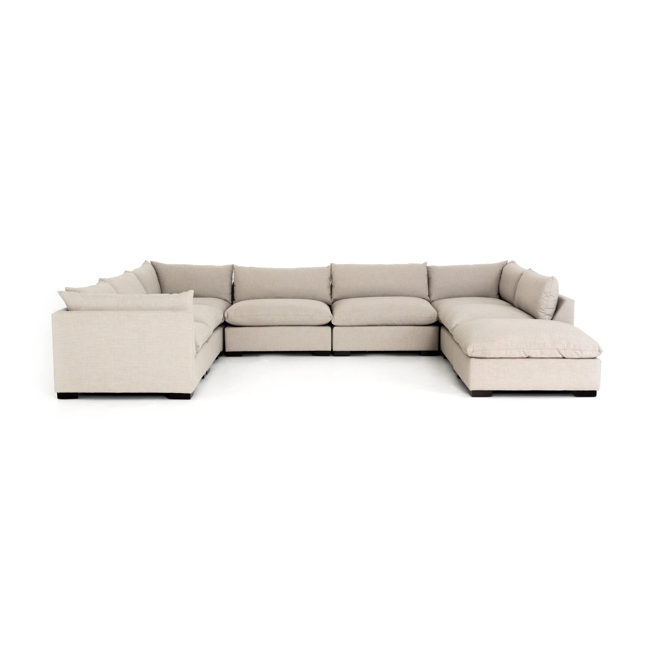Monroe 7 Piece Sectional with Ottoman
