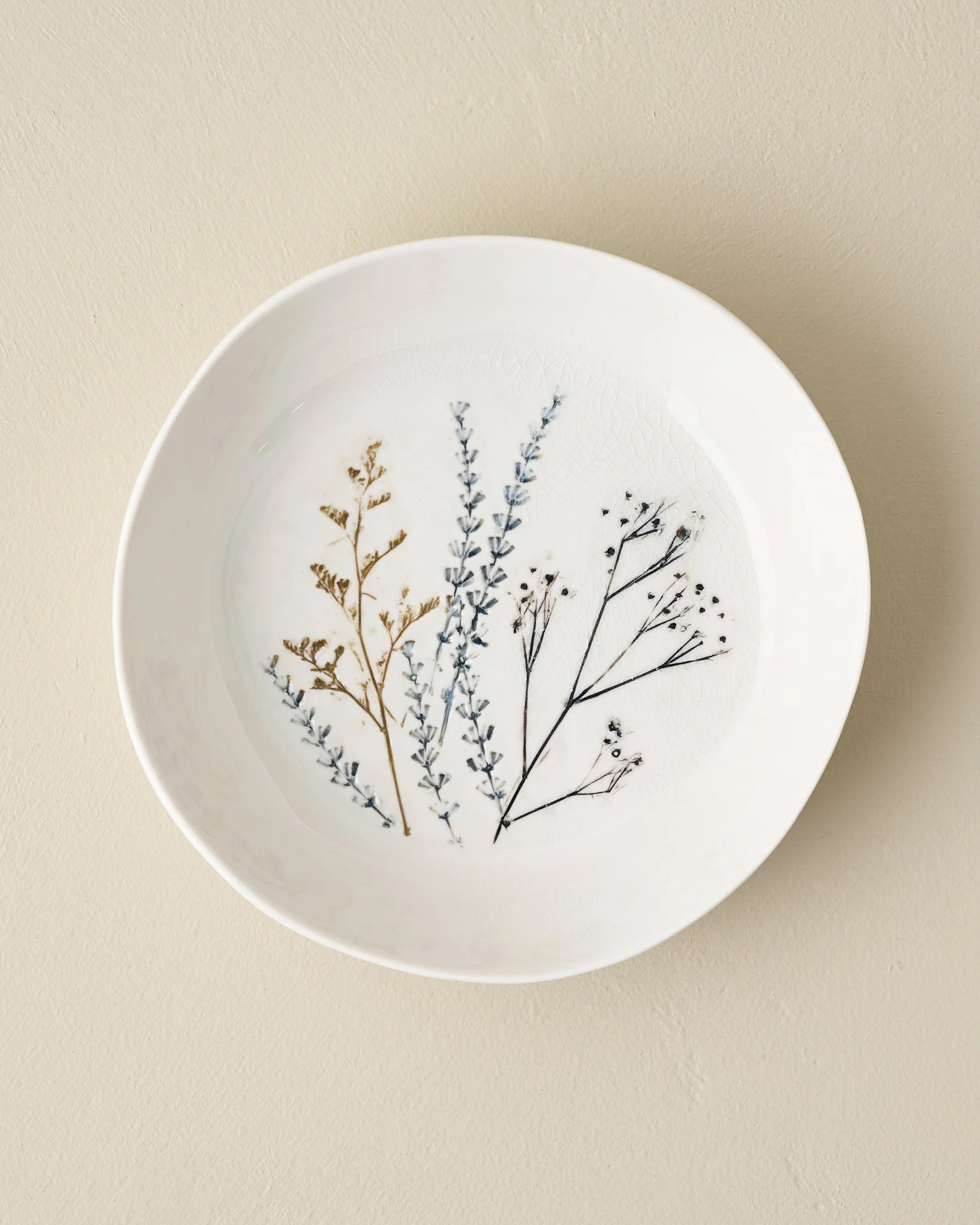 Pressed Floral Pasta Bowl - Image 3