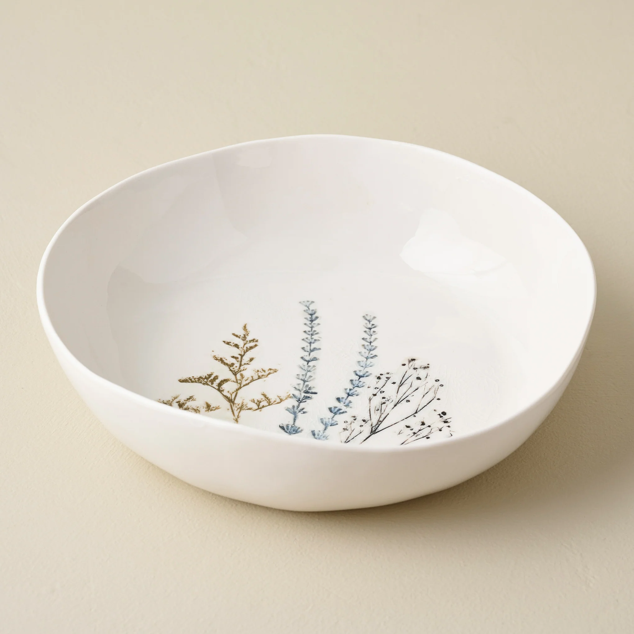 Pressed Floral Serving Bowl - Image 3