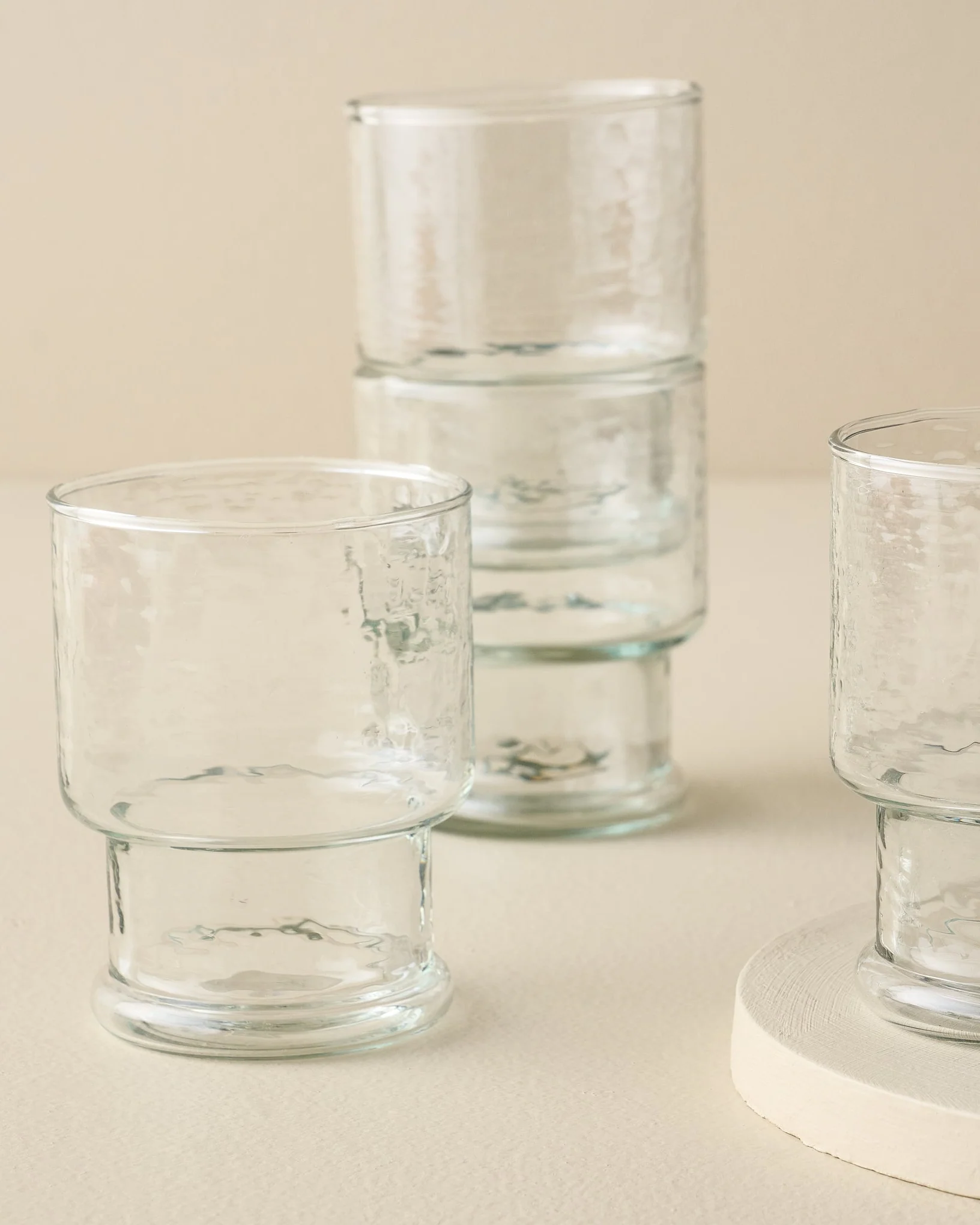 Rustic Glass Stacking Tumbler - Image 3