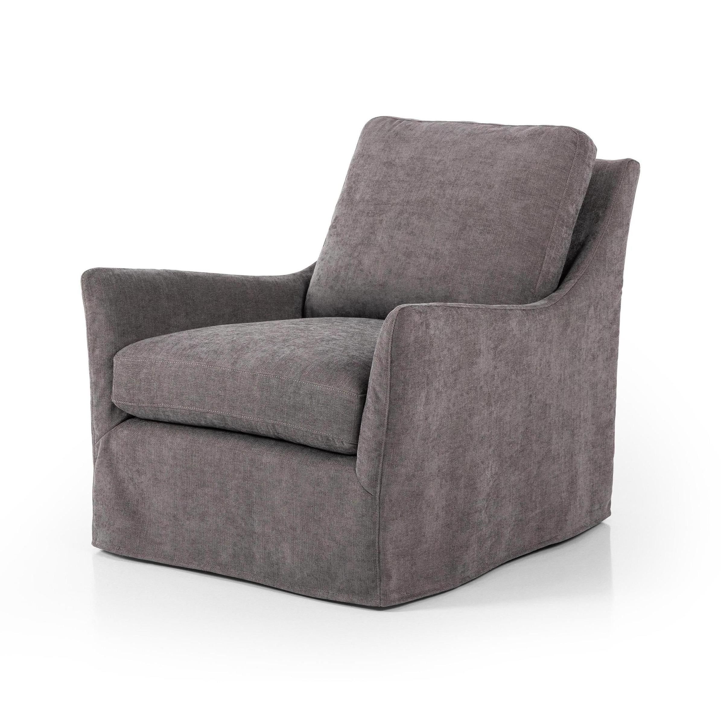 Sabine Slipcover Swivel Chair - Image 13