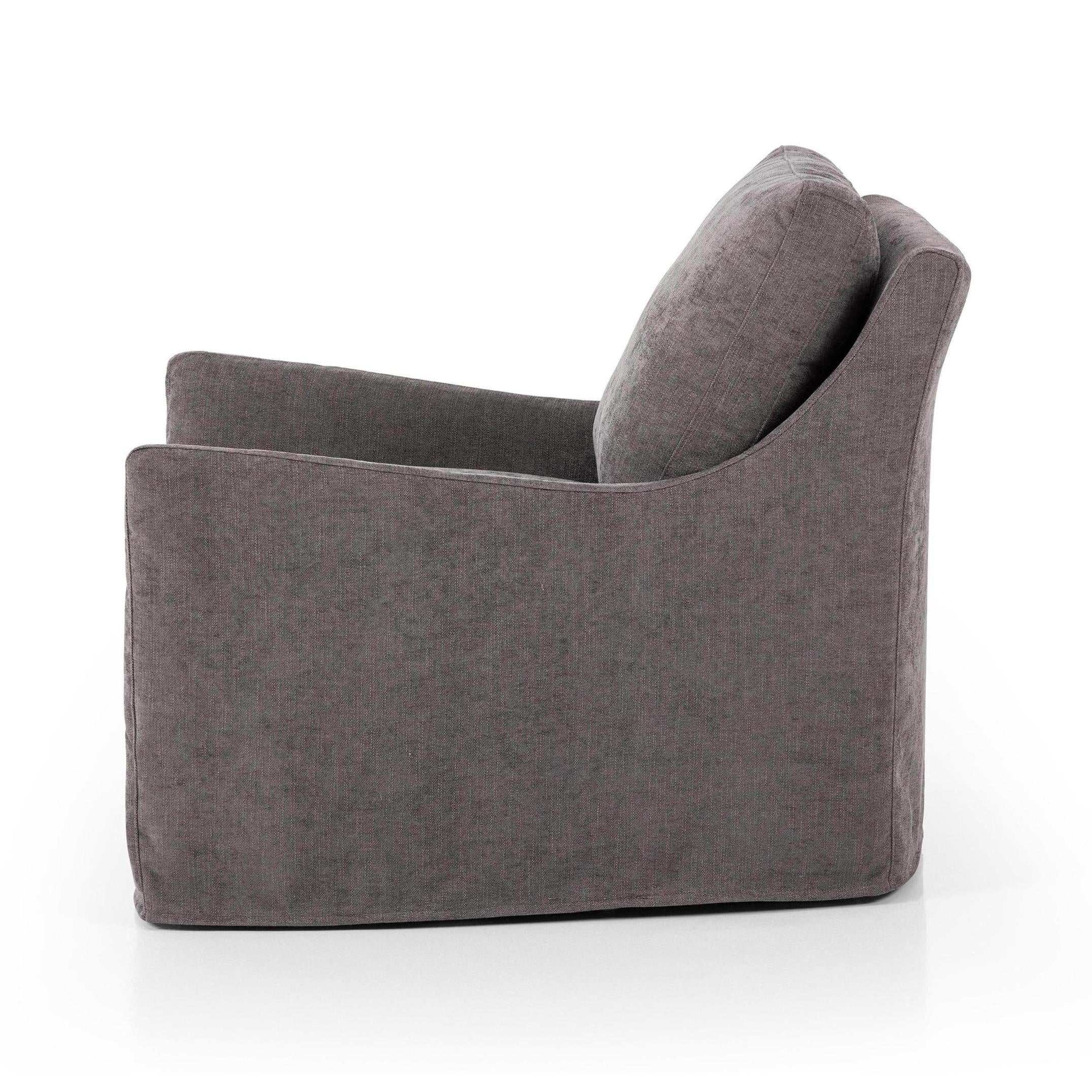 Sabine Slipcover Swivel Chair - Image 15