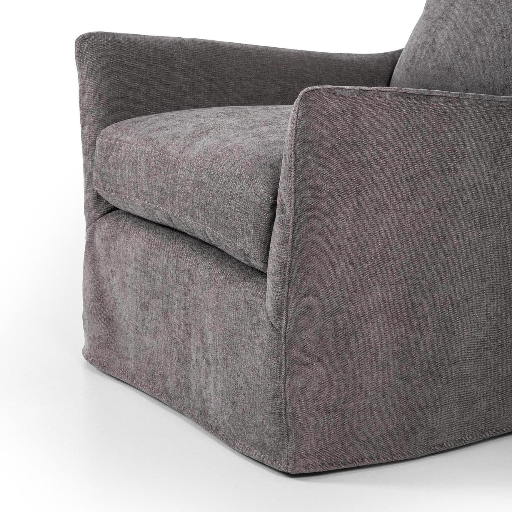 Sabine Slipcover Swivel Chair - Image 20