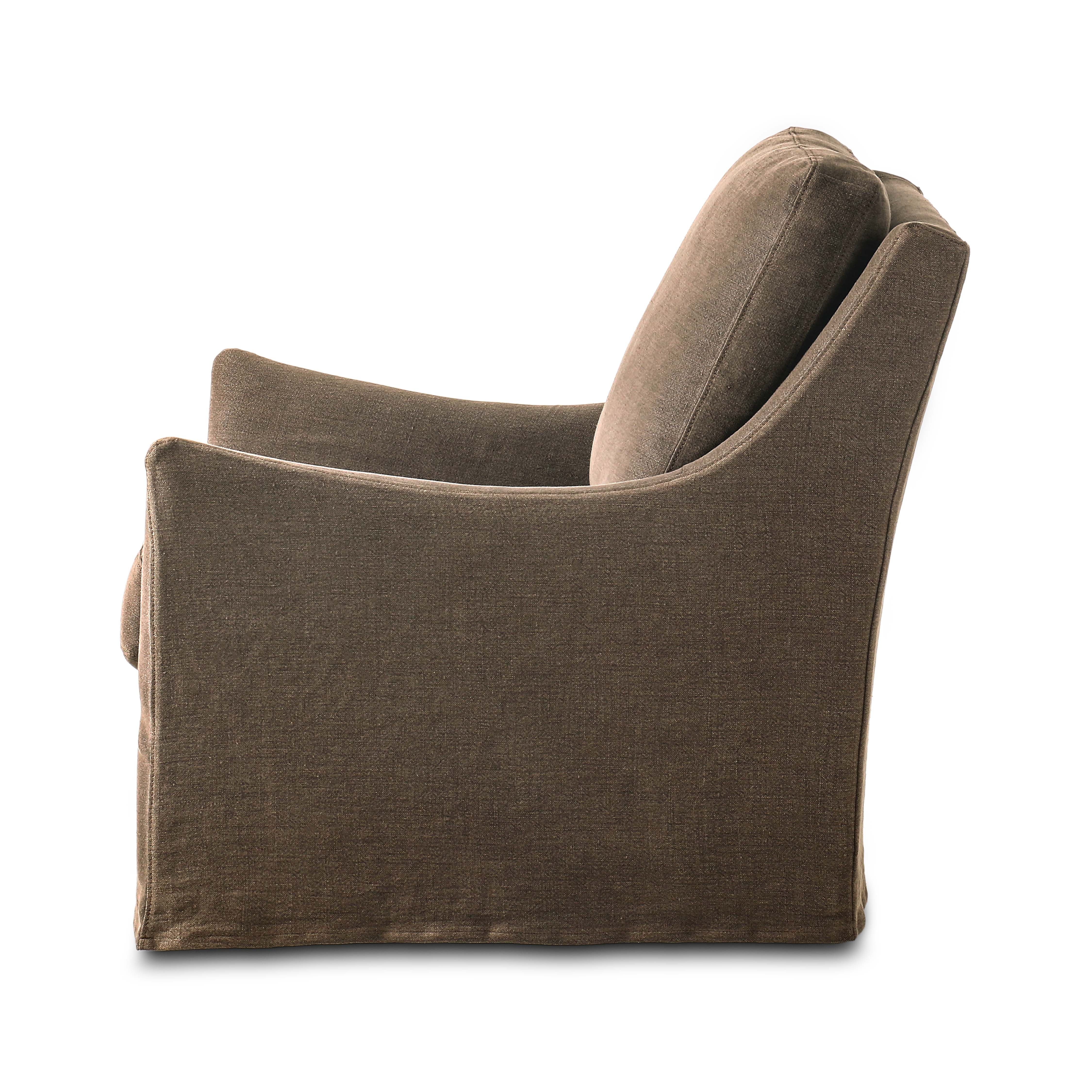 Sabine Slipcover Swivel Chair - Image 25