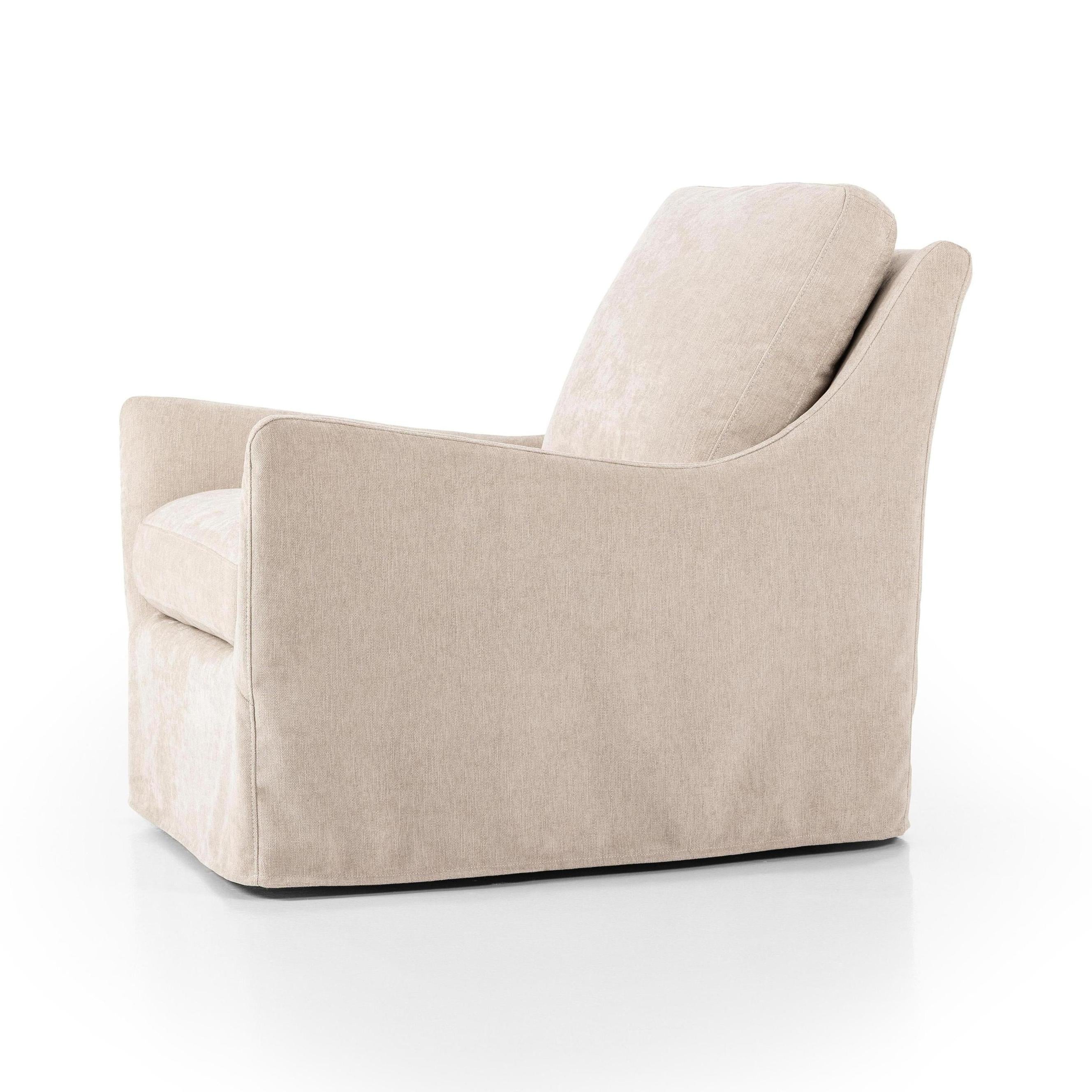 Sabine Slipcover Swivel Chair - Image 5