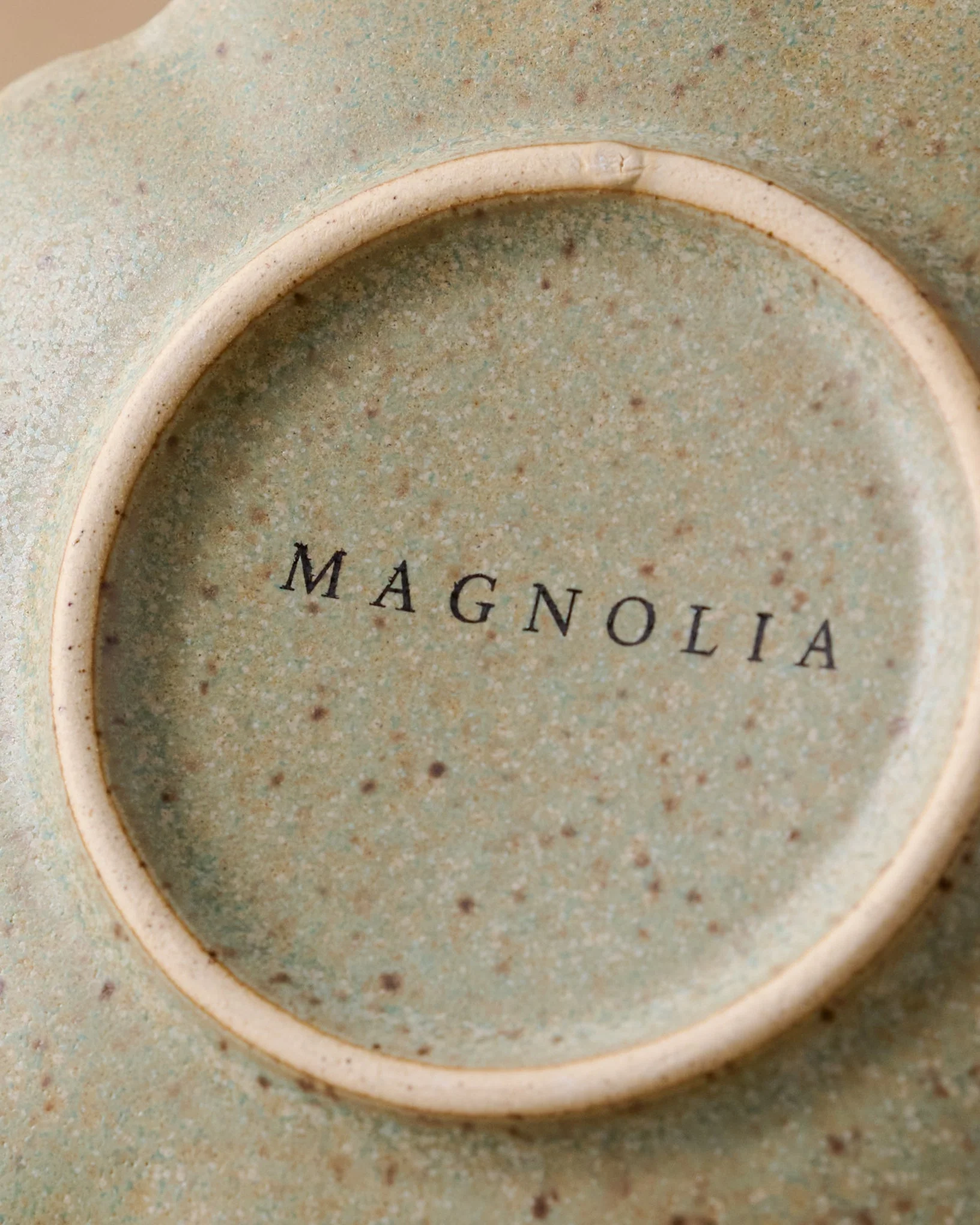 Scalloped Edge Stoneware Coaster Set - Image 2