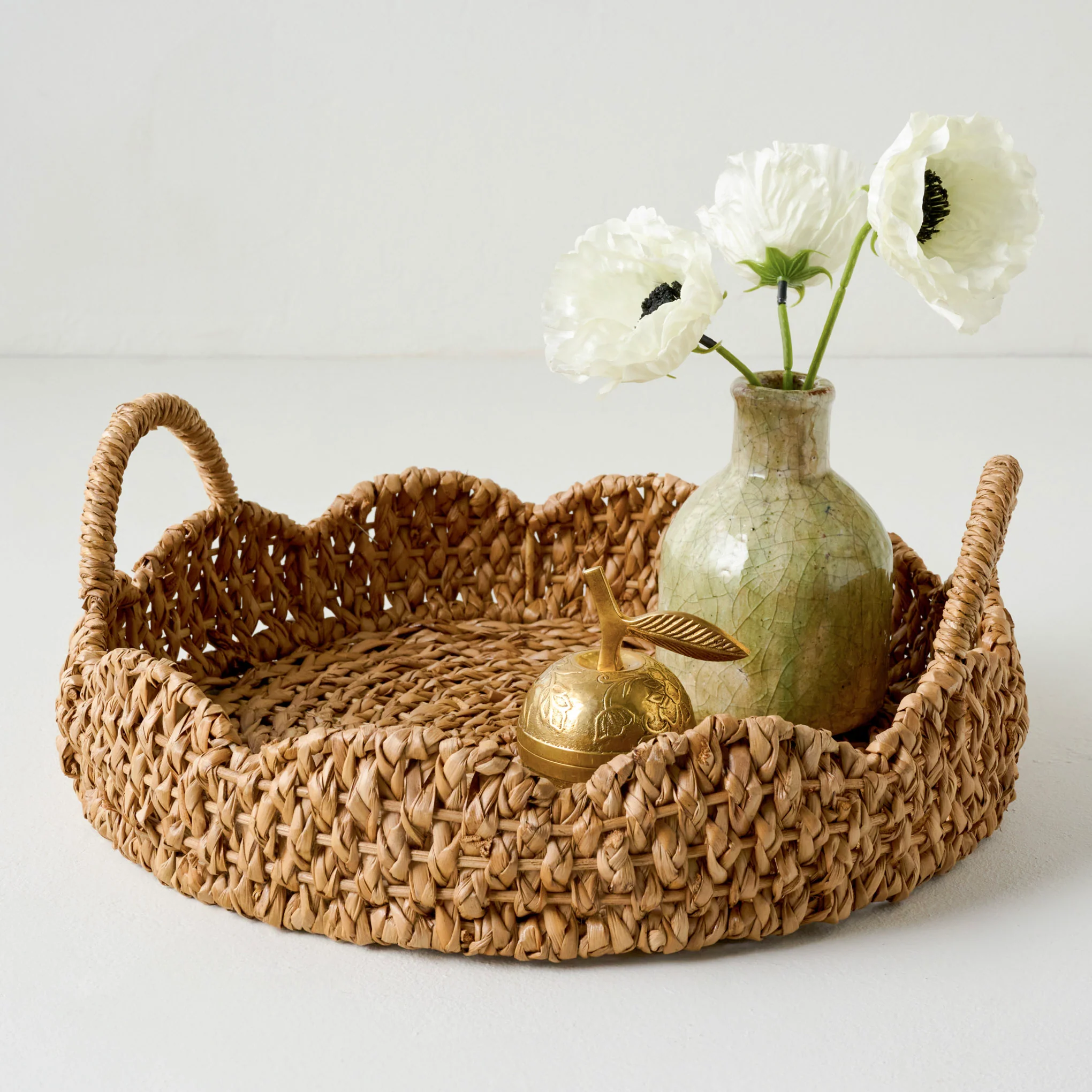 Solene Woven Scalloped Tray - Image 2