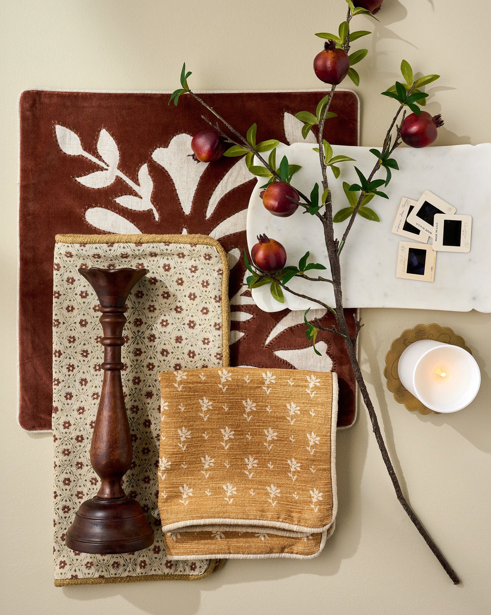 Thea Clay Block Print Pillow - Image 3
