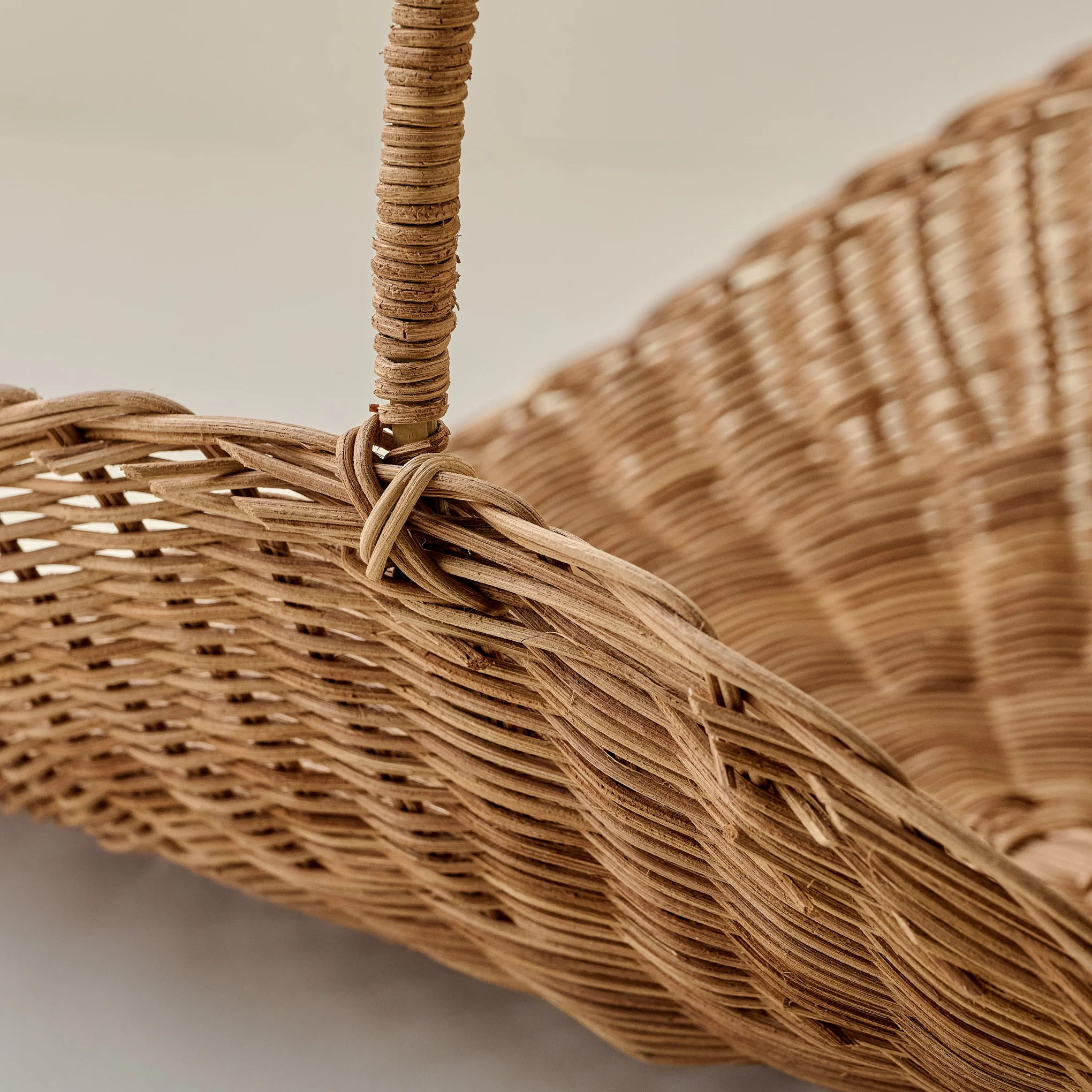 Vintage Inspired Wicker Gathering Basket - Image 3