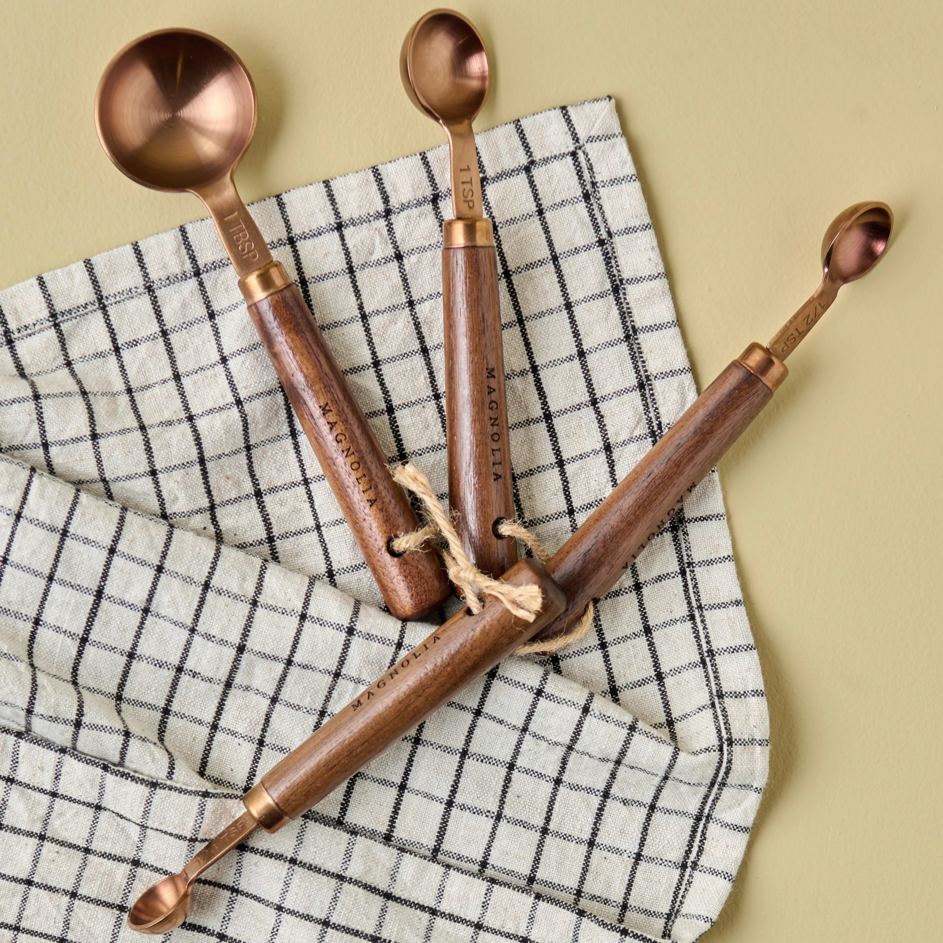 Walnut and Copper Measuring Spoons - Image 4