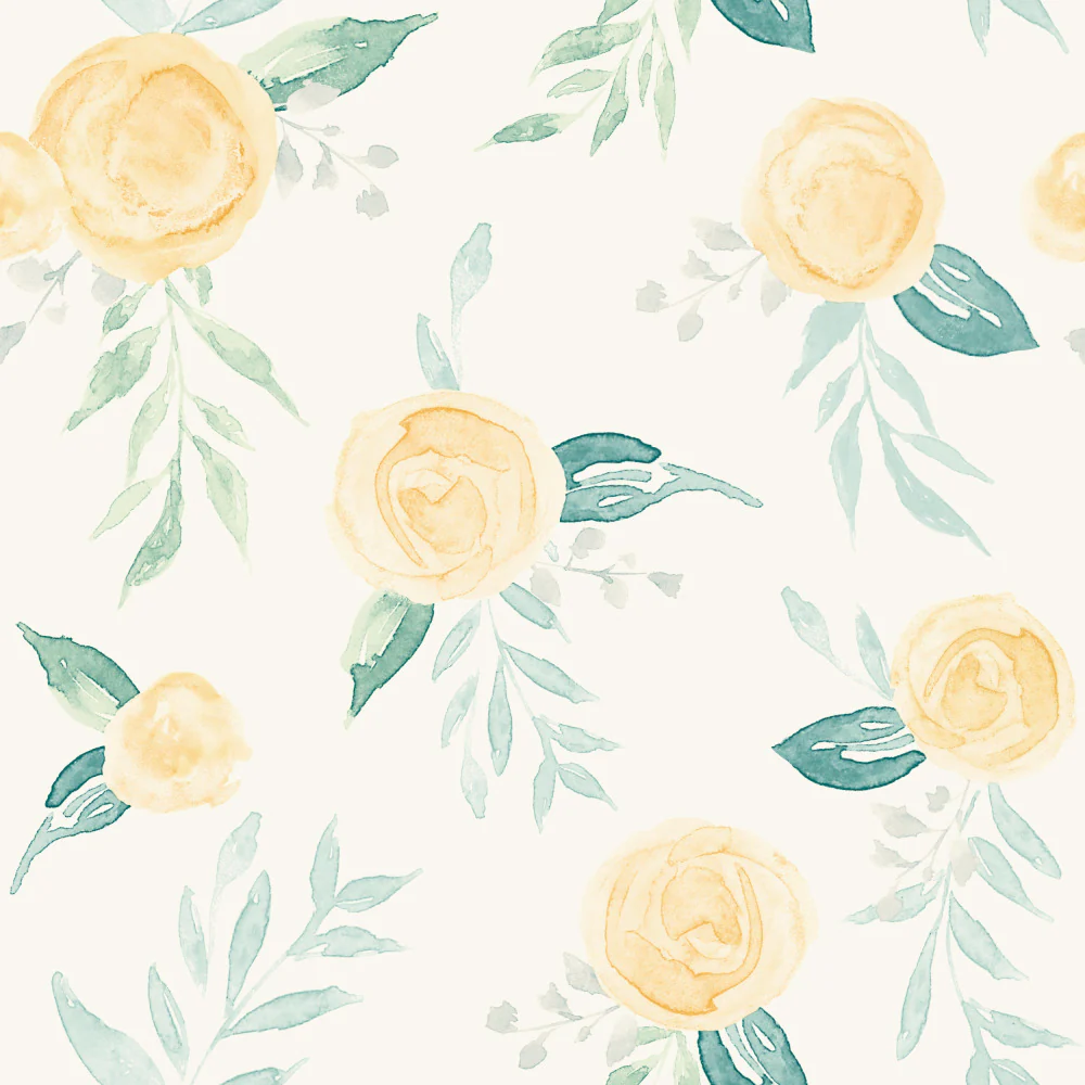 Watercolor Roses Wallpaper - Image 2