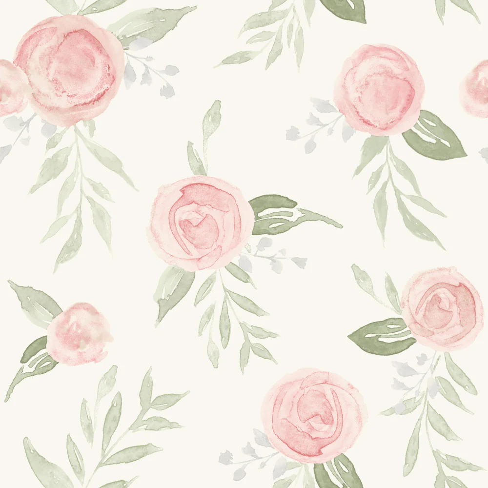 Watercolor Roses Wallpaper - Image 5