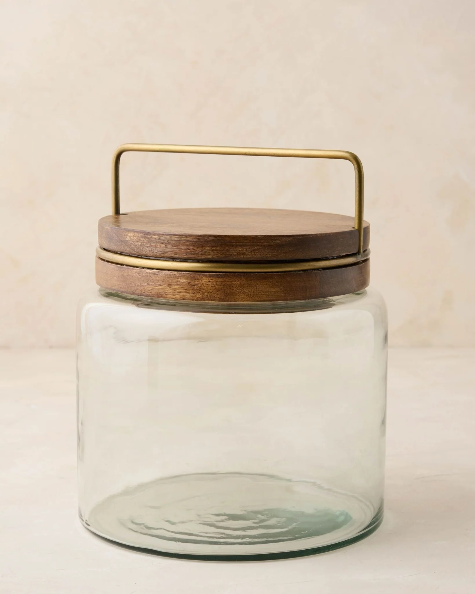 Wood with Antique Brass Canister - Image 4