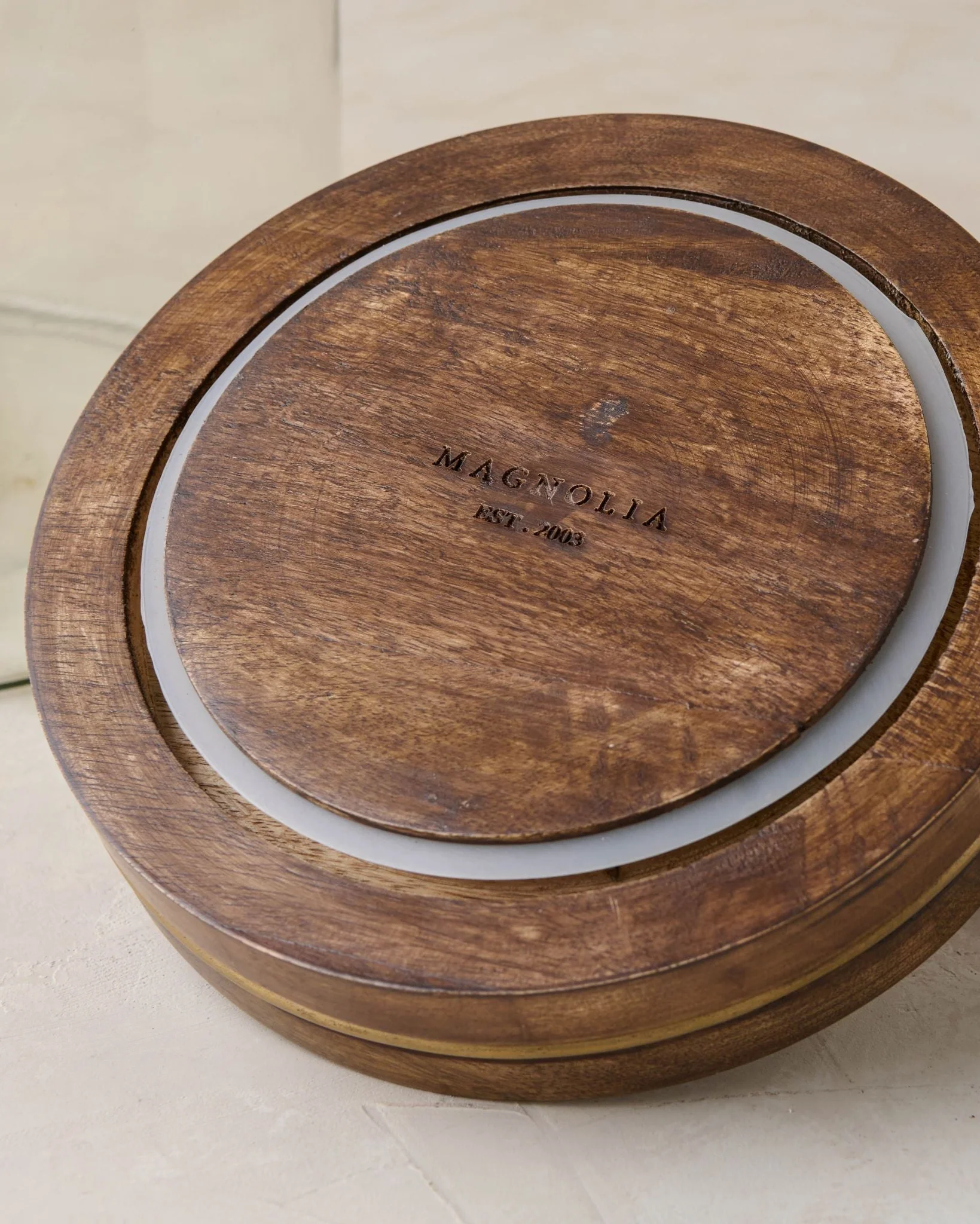 Wood with Antique Brass Canister - Image 7