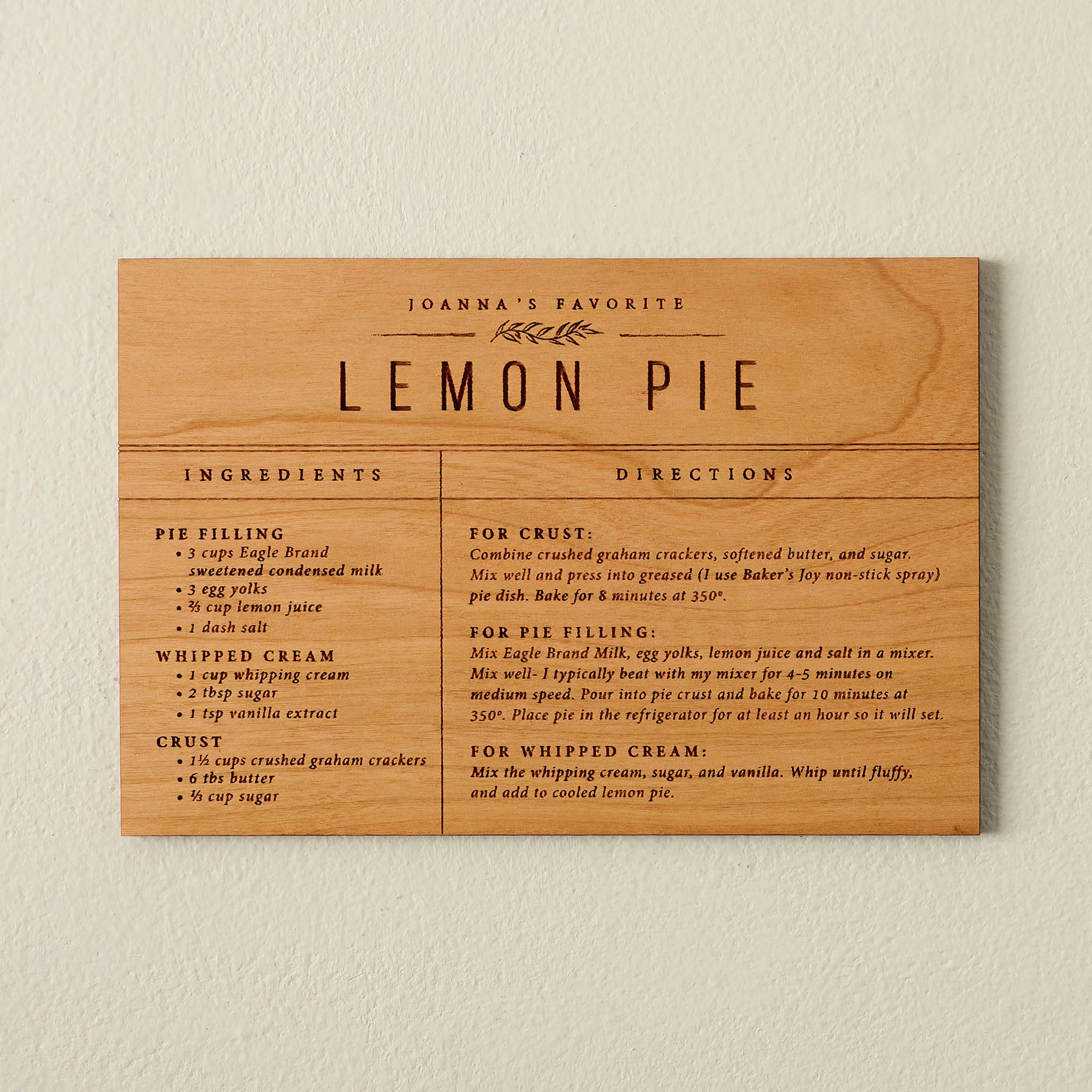 Wooden Recipe Card - Image 6