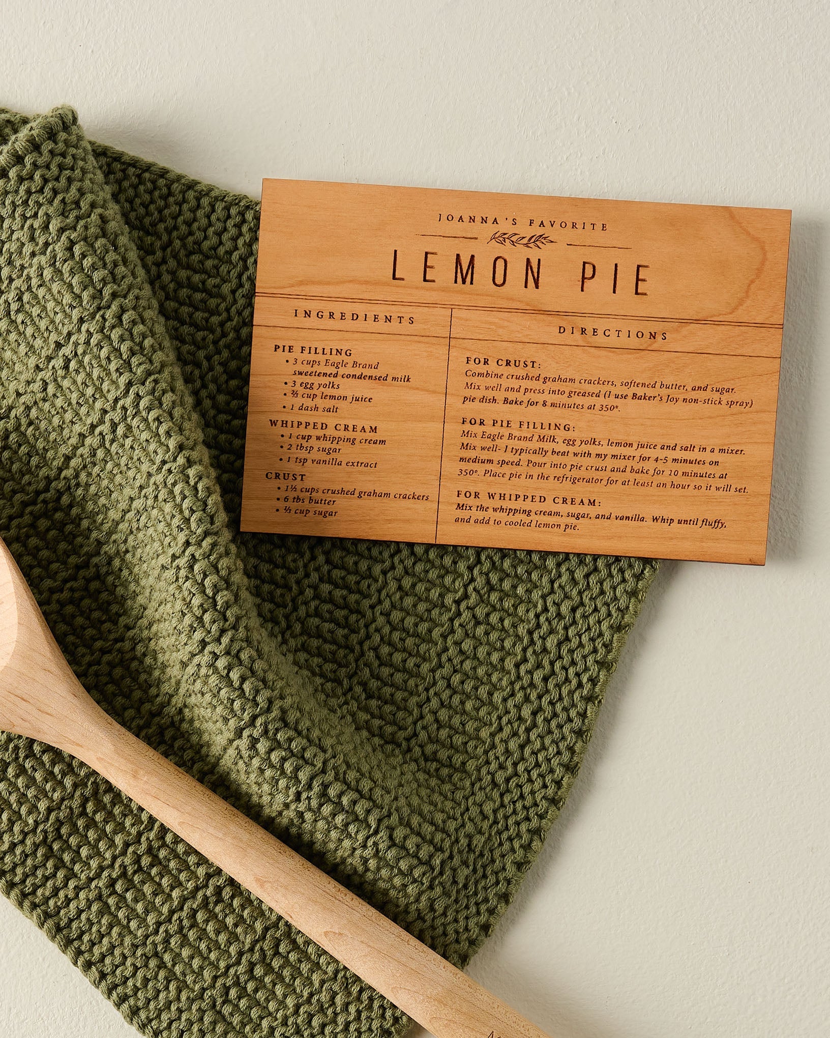 Wooden Recipe Card - Image 7